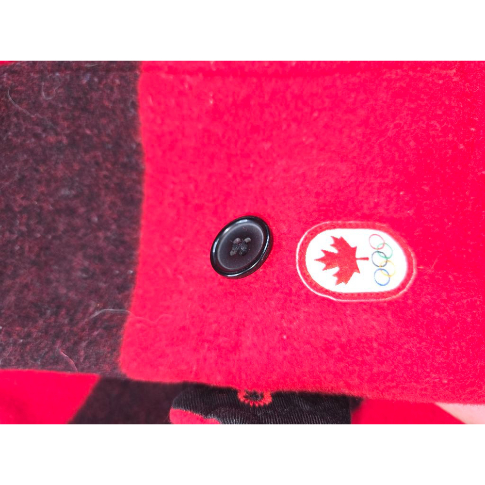 Women's Hudson's Bay Olympic Red & Black Duffle Coat XS - Picture 5 of 7